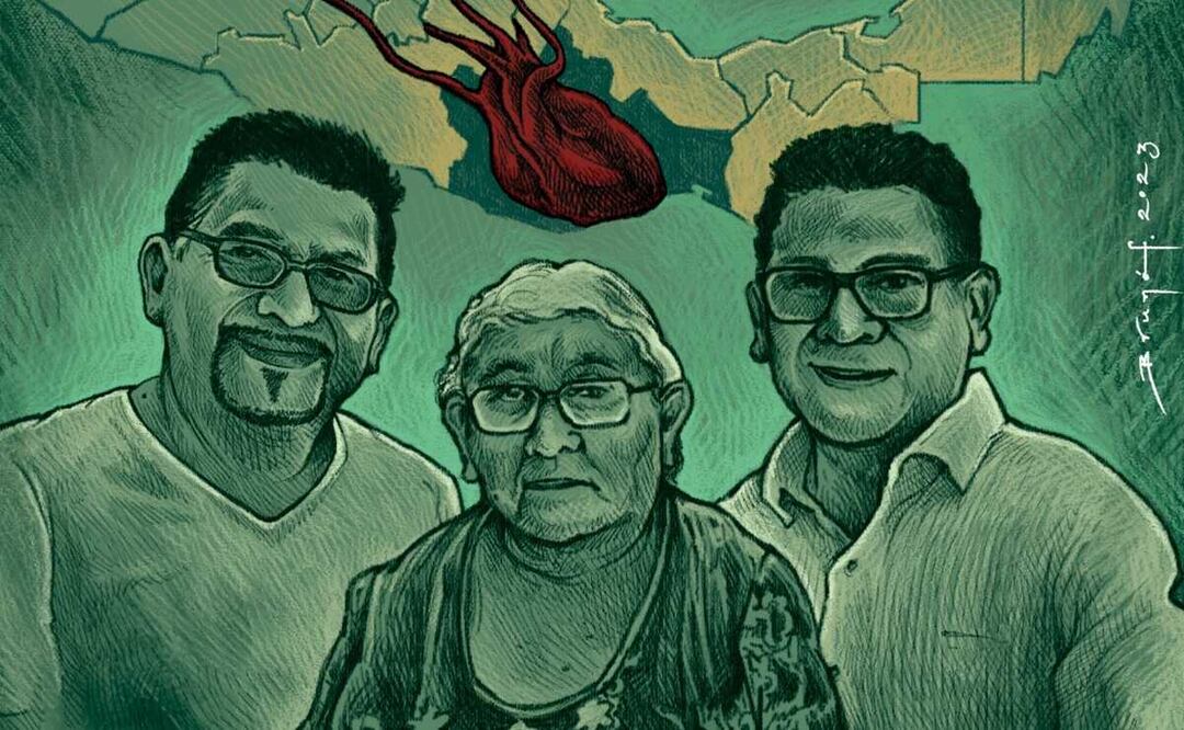 Bordes fronterizos: Nunca más chinantecos de Oaxaca en fosas comunes de Ciudad Juárez. Ilustración: Brunof