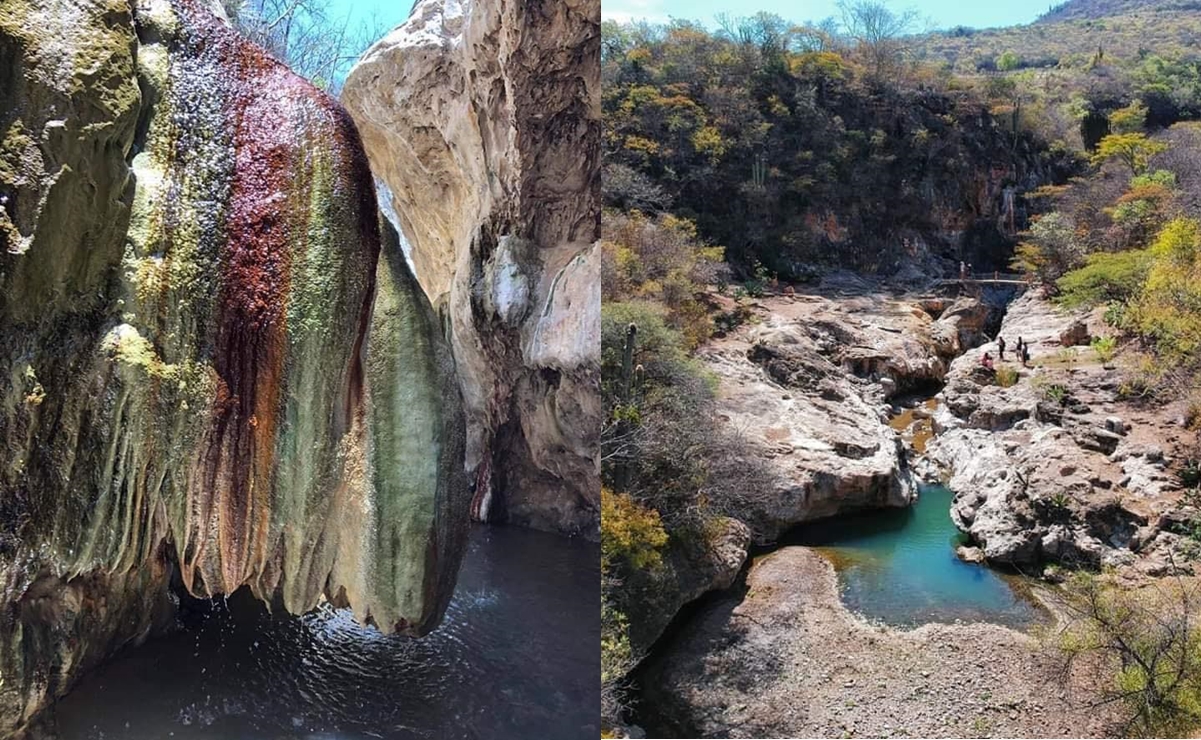Caminar por este paraje te hará sentir en una galería de arte creada por la madre naturaleza. Fotos: Rolo Herrera y Los Secretos de Oaxaca