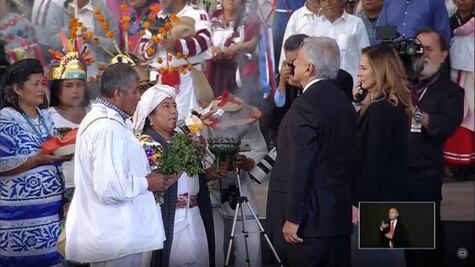 Médicos tradicionales y sacerdotisas de Oaxaca realizan ritual de purificación por llegada de AMLO a la presidencia