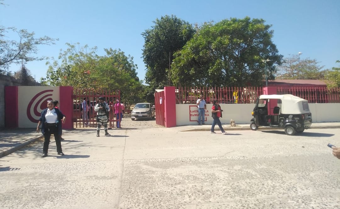 La balacera se registró cerca del Bachilleres de San Blas Atempa, Oaxaca. Foto: Especial
