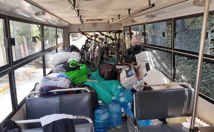 Entregan colectivos ciclistas 150 despensas para damnificados de Agatha en Costa de Oaxaca