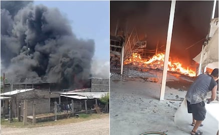 Reportan pérdida total tras incendio en empacadora de mango en Chahuites, Oaxaca; se desconocen las causas 