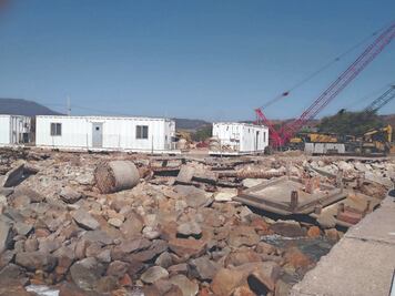Muere trabajador en accidente en banco de rocas para Rompeolas del puerto de Salina Cruz, Oaxaca