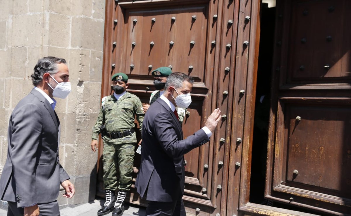 Acude el gobernador de Oaxaca a Palacio Nacional para firmar Acuerdo por la Democracia