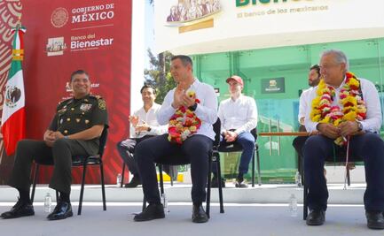 AMLO destaca transición pacífica en Oaxaca; hace que Alejandro Murat y Salomón Jara estrechen la mano