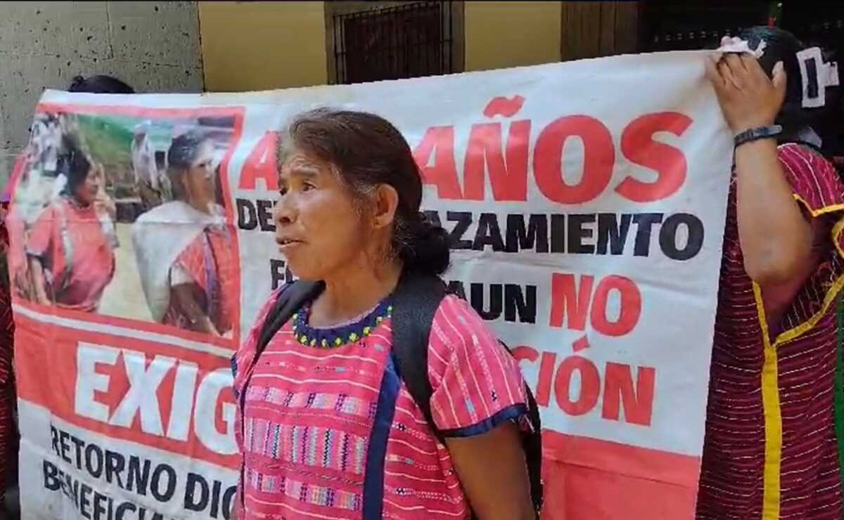 En Día de la Mujer Indígena, desplazadas triquis acusan revictimización del gobierno de Oaxaca. Foto: Juan Carlos Zavala