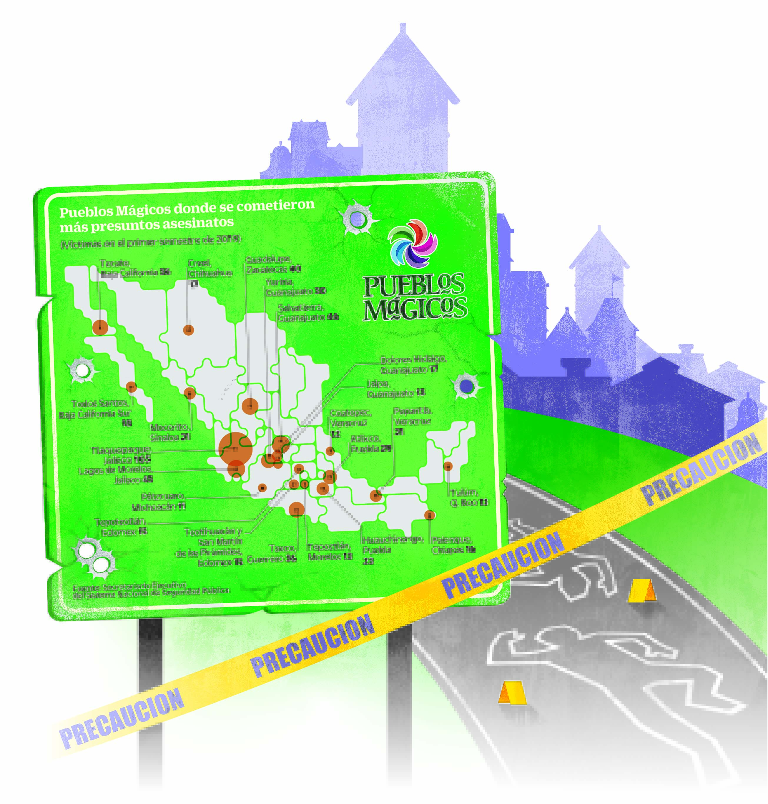 Violencia opaca encanto de los Pueblos Mágicos