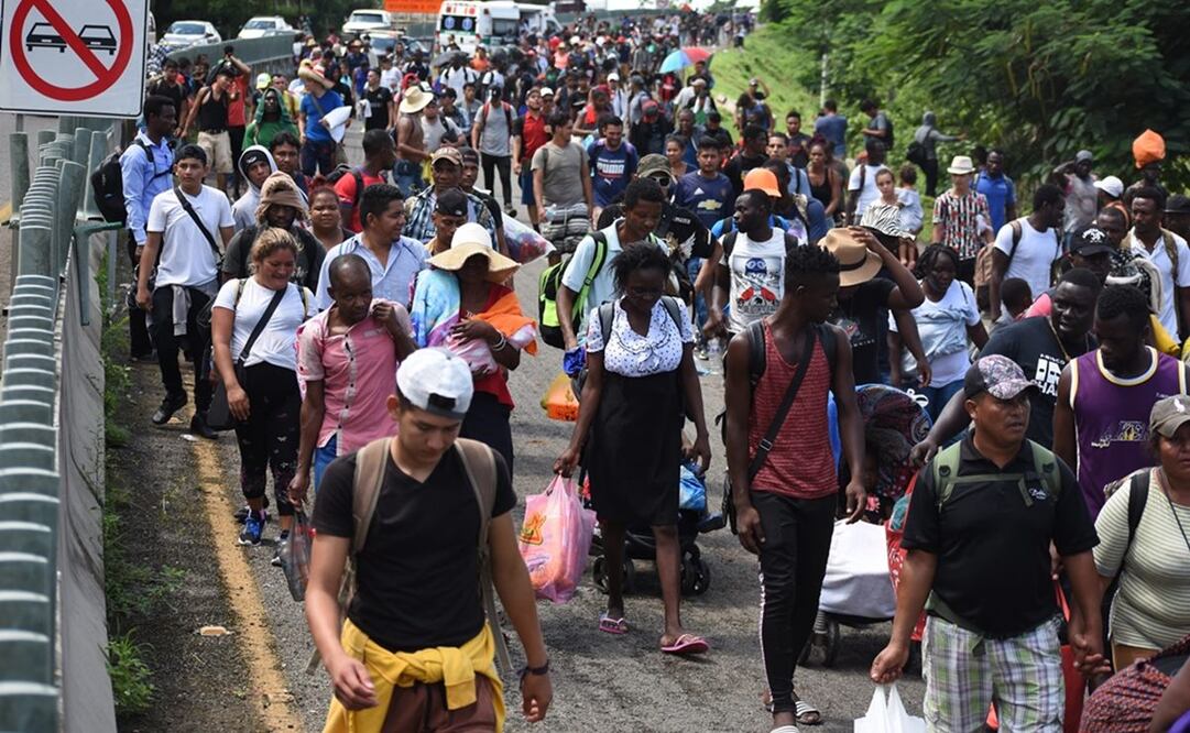 Pide CNDH a gobiernos de Oaxaca, Chiapas y Tabasco atención humanitaria para caravana migrante. Archivo EL UNIVERSAL