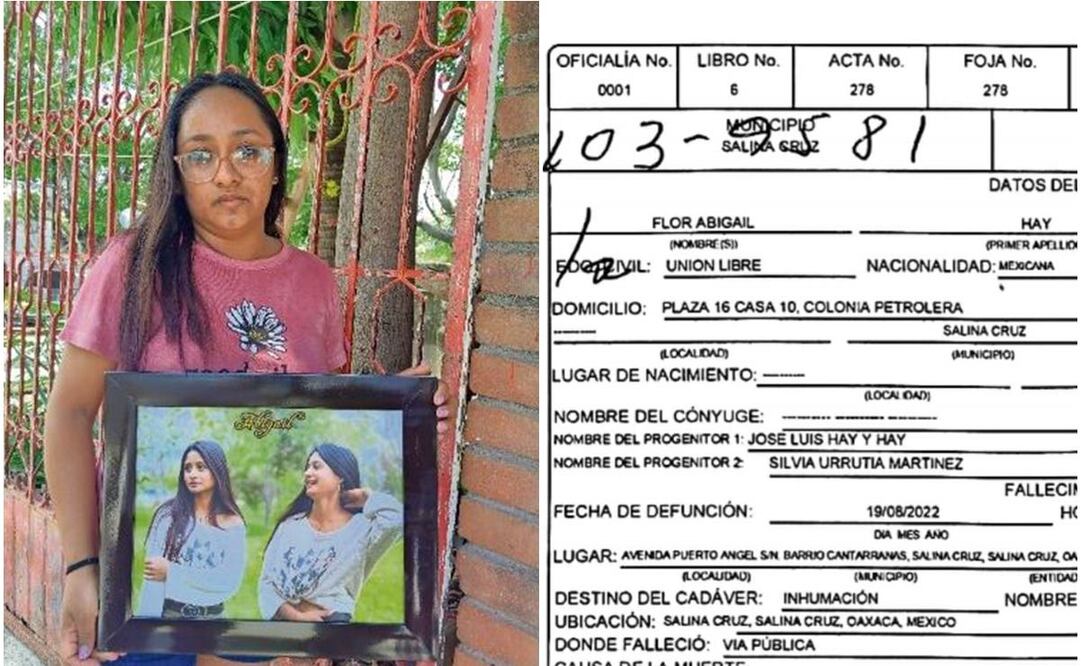 Cambiaron sitio de muerte de Abigail en acta de defunción, de cárcel de Salina Cruz a "vía pública", acusa familia. Foto: Especial