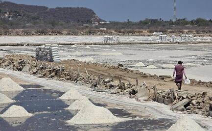 Fenómeno de mar de fondo amenaza a productores de sal de Salinas del Marqués, Oaxaca