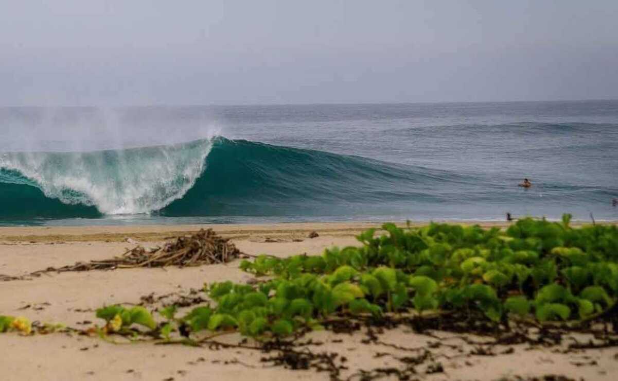 Puerto Escondido, Oaxaca, sede del torneo internacional Bodyboard Colorada Pro 2022. Foto: Especial