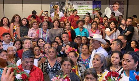 Se reúnen 88 familias de migrantes oaxaqueños en Estados Unidos