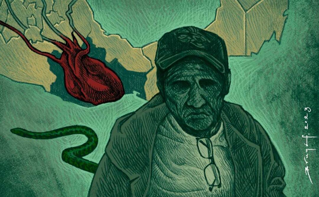 Bordes fronterizos: El éxodo de chinantecos oaxaqueños de ciudades violentas. Ilustración: Bruno Ferreira “Brunof”