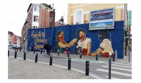 Un mural de artistas mexicanos en Lille irrita a la policía francesa