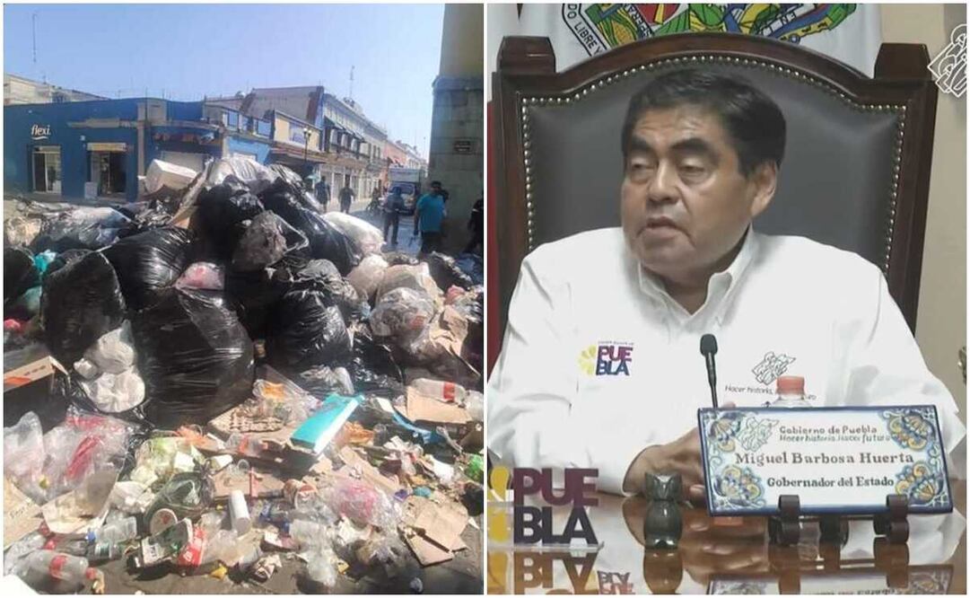 “Vamos a prohibir que Oaxaca deposite basura en Puebla”, dice Barbosa; ordena investigación. Fotos: Mario A. Martínez / Captura de video