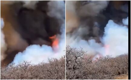 Arde Oaxaca: No cede incendio de San Miguel Etla; fuego amenaza a Centro de las Artes de San Agustín