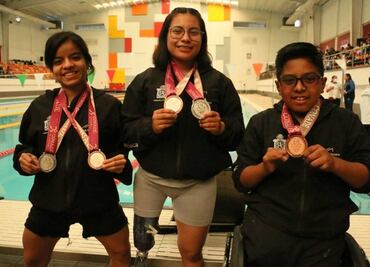 Delegación de paranatación de Oaxaca suma 8 medallas en los Paranacionales 2022