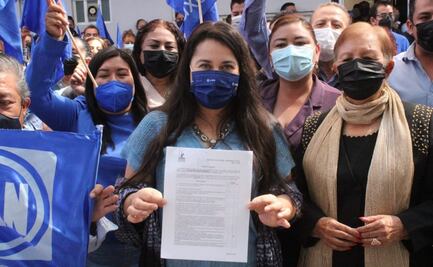 Natividad Díaz, líder del PAN en Oaxaca, se registra como precandidata a la gubernatura