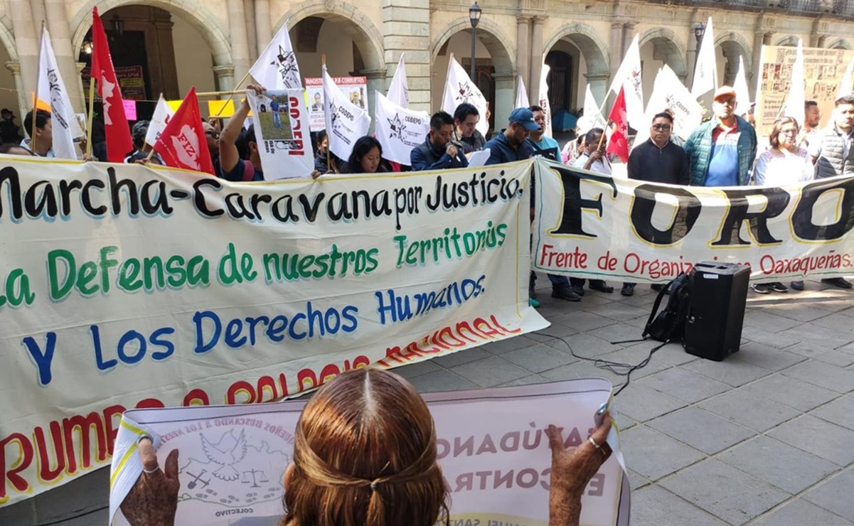 Organizaciones de Oaxaca anuncian caravana para exponer a Sheinbaum violaciones a los derechos humanos