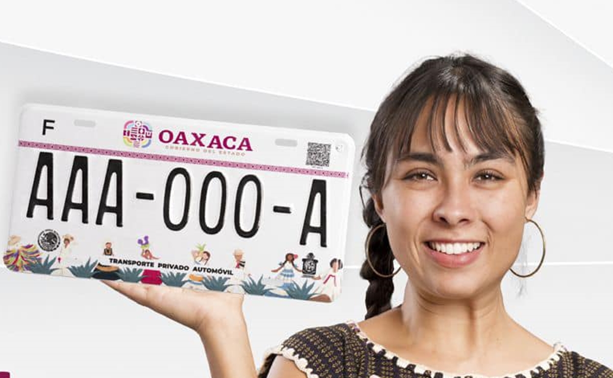 Las nuevas placas comenzaron a emitirse desde el pasado 2 de enero de 2025. Foto: FB, Secretaría de Movilidad Oaxaca