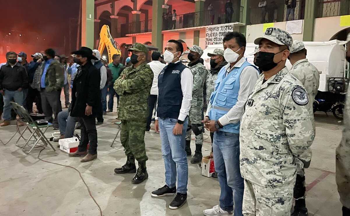 Tras diálogo, liberan a 6 elementos de la Guardia Nacional retenidos en Amatlán, en la Sierra Sur de Oaxaca