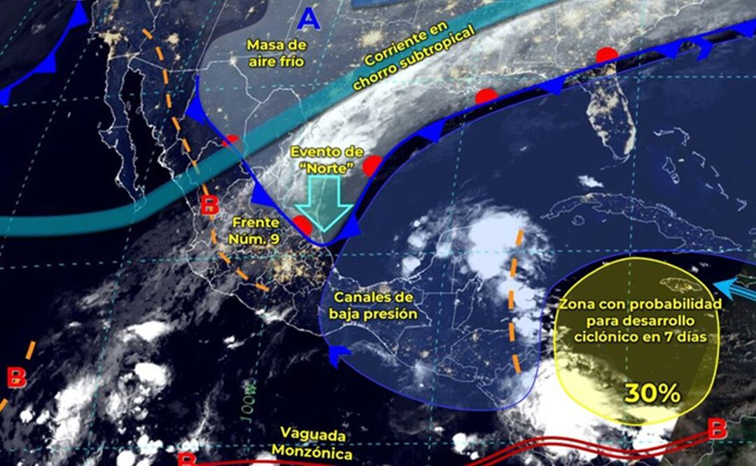 Pronostican bajas temperaturas y lluvias fuertes en el estado de Oaxaca para este sábado. Foto: Especial