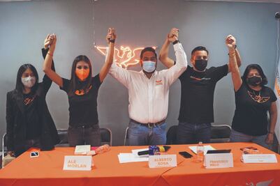 “La apuesta es por convertirnos en la mayor fuerza política de Oaxaca”: precandidatos de Movimiento Ciudadano