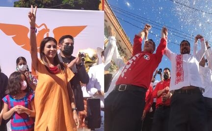 Registran PRI y MC a candidato y candidata a la gubernatura de Oaxaca, Alejandro Avilés y Alejandra García