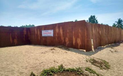 Clausura Profepa construcción de 80 departamentos de lujo en playa de Puerto Escondido, Oaxaca