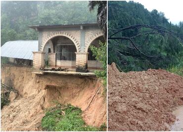 Reportan 80 deslaves y puentes por colapsar en zona triqui de Oaxaca; piden Declaratoria de Desastre