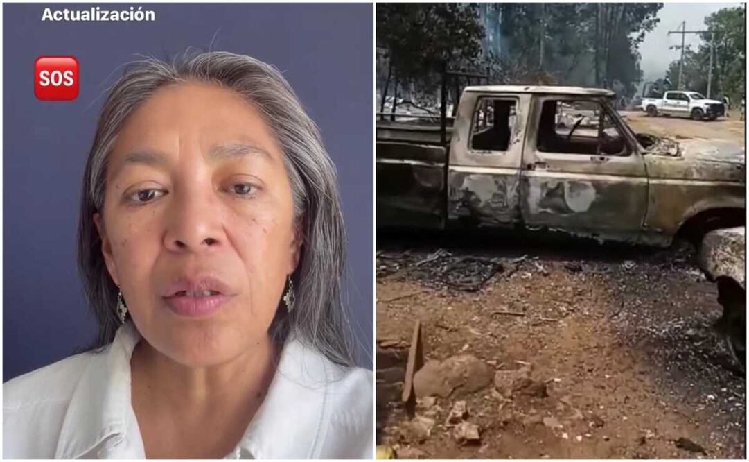 Cineasta Ángeles Cruz pide a la GN permanecer en San Miguel el Grande para evitar más violencia. Fotos: Especiales