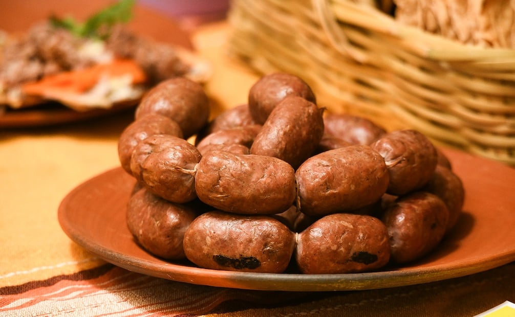 La salchicha ejuteca es originaria de Ejutla de Crespo, Oaxaca. Foto: Secretaría de Turismo, Oaxaca.