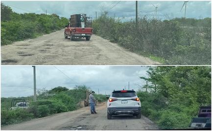 Obra carretera, de 14 millones de pesos, en el Istmo de Oaxaca no soporta las primeras lluvias