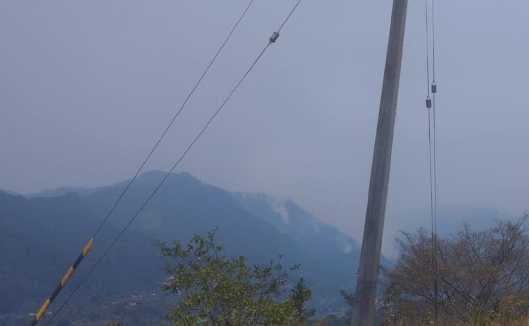 Comunidades triquis de la Mixteca de Oaxaca combaten 3 incendios forestales fuera de control. Foto: Especial