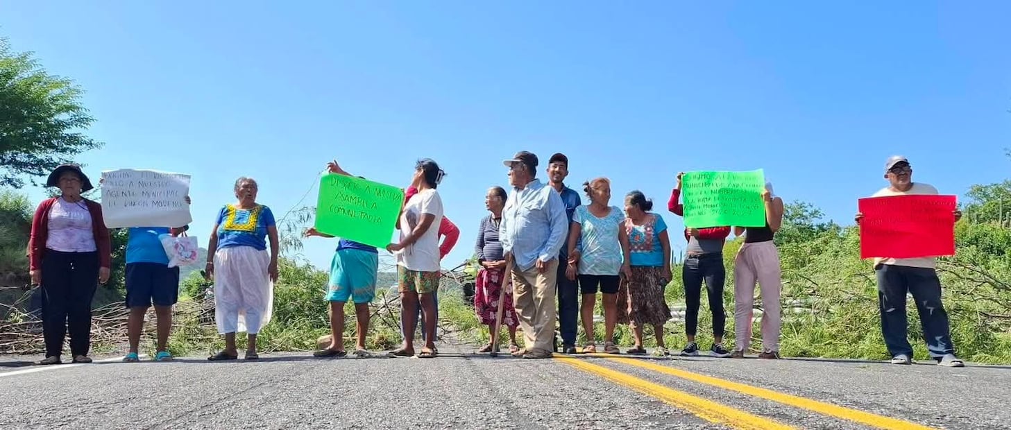 Habitantes de Rincón Moreno exigen el reconocimiento de sus autoridades comunitarias. Foto: especial.