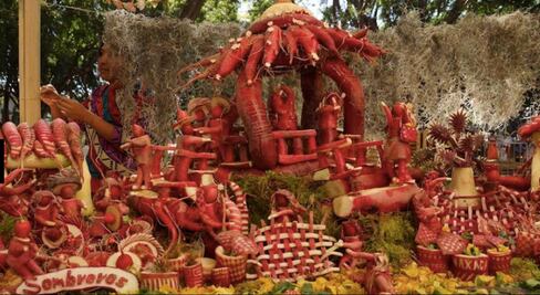 Todo listo para la noche de rábanos en la capital oaxaqueña