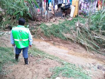 Lluvias dejan daños en 125 viviendas y cuatro escuelas
