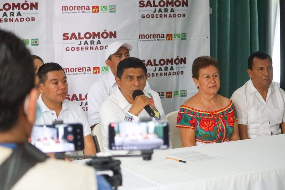 Seguridad y lucha contra la impunidad, ejes centrales de ganar el gobierno de Oaxaca, promete Salomón Jara. Foto: