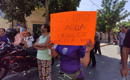 “No más pretextos, queremos agua”. Vecinos de Colinas de Monte Albán protestan en Oaxaca