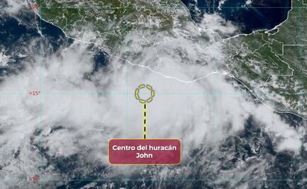 John se intensifica a huracán categoría 1, próximo a costas de Oaxaca y Guerrero