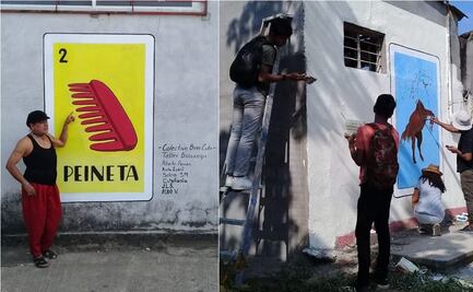 Jóvenes plasman en cartas de lotería apodos tradicionales de Unión Hidalgo