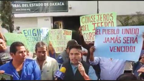 Protestan comunidades por validación de elecciones