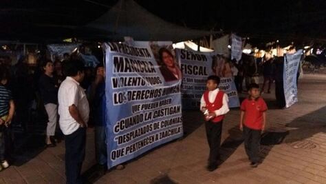 Desplazados de la Vicente Guerrero protestan y exigen reparación del daño