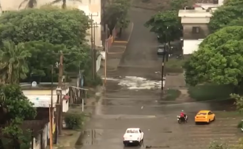 Inundaciones en Oaxaca causadas por la tormenta tropical Boris. Foto: Especial.