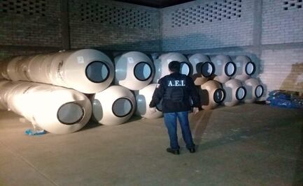 Tras cateo en Ocotlán, asegura Fiscalía General 52 tinacos con reporte de robo