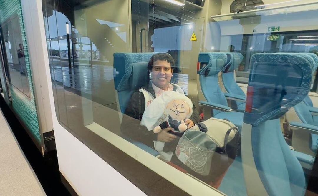 Arranca primer viaje con turistas en el Tren Maya. Foto: Esopecial