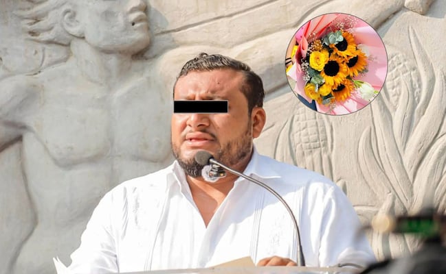 Antes de ser detenido, alcalde de Juchitán, Oaxaca, le regaló flores amarillas a su hija