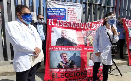 Con protesta afuera del Congreso local, médicos rechazan iniciativa para garantizar acceso a abortos