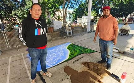 Artistas recrean la identidad de las regiones de Oaxaca a través de tradicionales tapetes