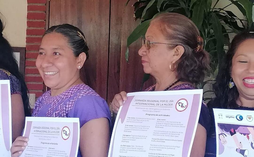 Anuncian jornada de movilizaciones en el Istmo por el 8M, para exigir justicia por feminicidios en Oaxaca. Foto: Especial